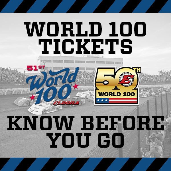 Important World 100 tickets and pit passes